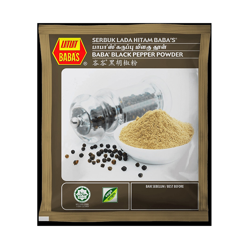 Baba's Black pepper Powder / Baba's serbuk Lada Hitam