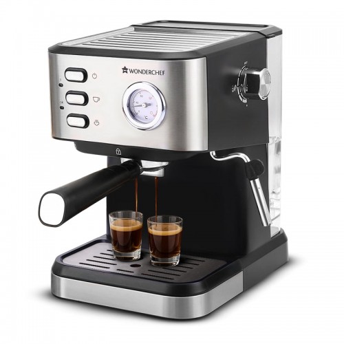   Regenta Espresso Coffee Machine, 19-bar, Make Espressos, Cappuccinos & Lattes at Home, With Steamer, Metal Porta Filter, Temperature Dial, 2 Year Warranty